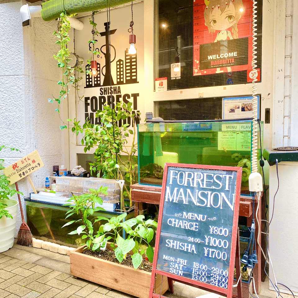秋葉原のシーシャカフェFORREST MANSION